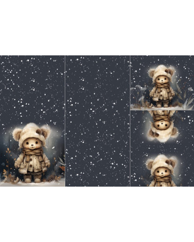 POLYESTER PANEL FÜR Schlafsack TROLLEY-Winter bear 1