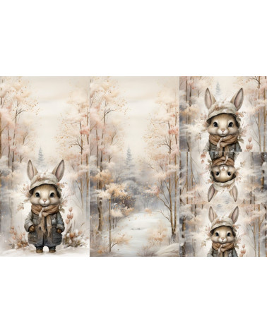 Panel for sleeping bag Winter rabbit 2