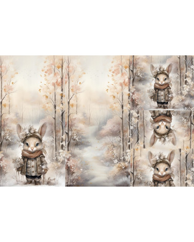 POLYESTER PANEL FÜR Schlafsack TROLLEY- Winter rabbit 3