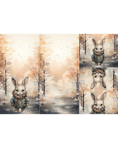 Panel na śpiworek - Winter rabbit 4