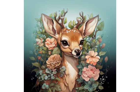 botanical deer 2