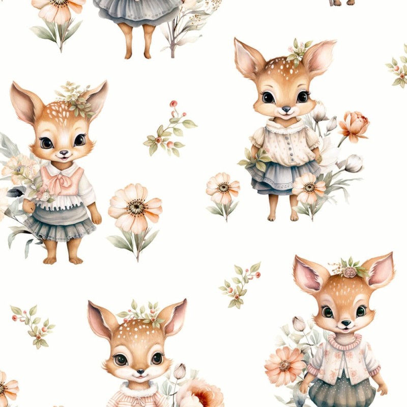 Little deer white 01