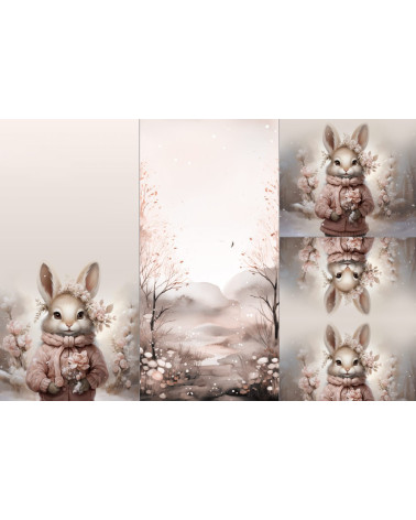 POLYESTER PANEL FÜR Schlafsack TROLLEY-Winter rabbit 6