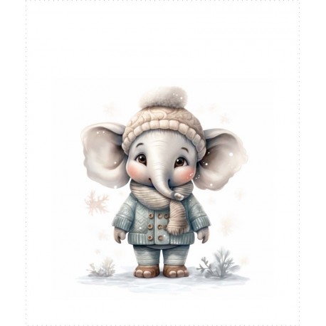 winter elephant 1