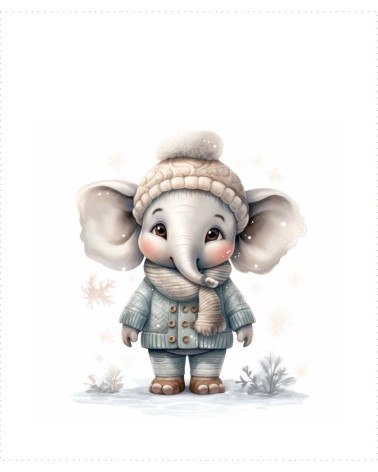 winter elephant 1