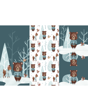 Panel na śpiworek - winter wonderland