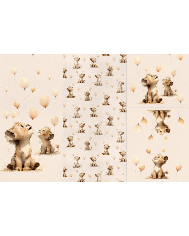 Panel na śpiworek - little lion