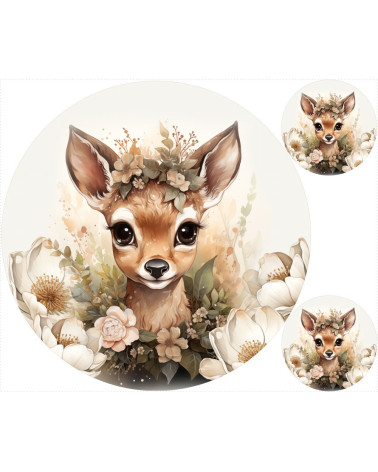 botanical deer 3 matte+ FREE pillow