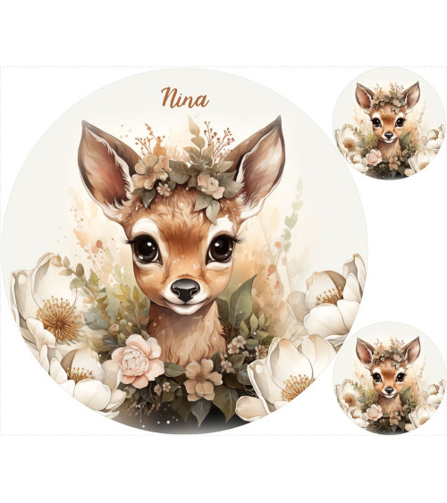 botanical deer 3 mata + poduszki