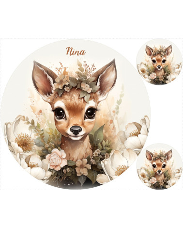 botanical deer 3 matte+ FREE pillow
