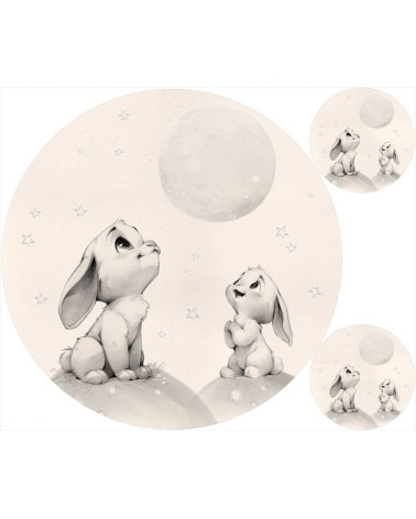 sketched hare Matt+ FREE pillow