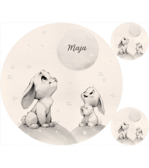 sketched hare matte+ FREE pillow