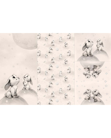 Panel na śpiworek - sketched hare