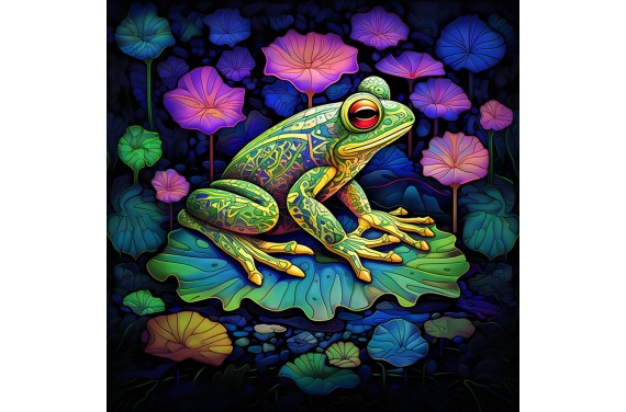 Abstract frog