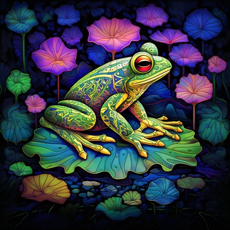 Abstract frog