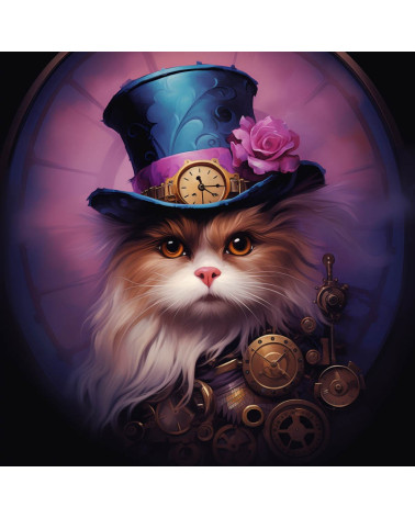 Vintage steampunk cat 7