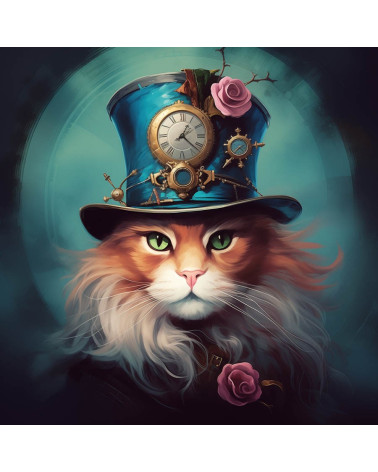 Vintage steampunk cat 9