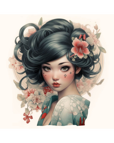 Japanese girl with a tattoo 1