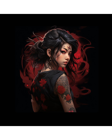 Japanese girl with a tattoo 4