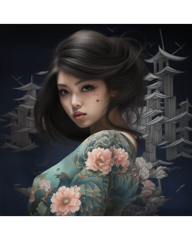 Japanese girl with a tattoo 6