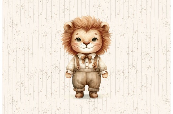 Vintage baby lion 02