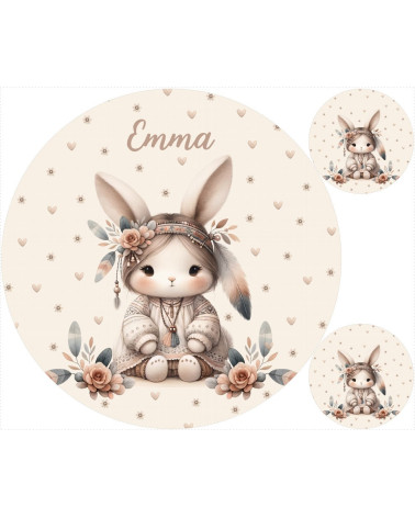 Boho bunny girl matte+ FREE pillow