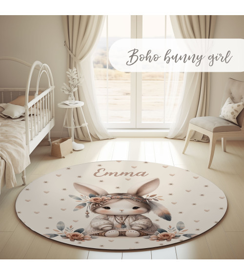 Boho bunny girl matte+ FREE pillow