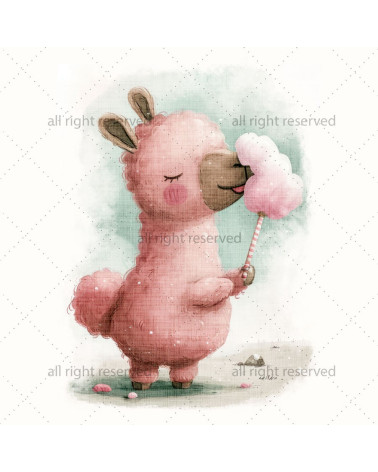 Lama & cotton candy