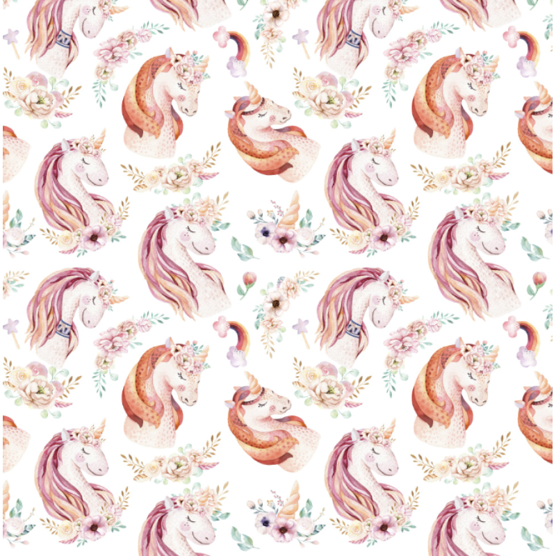 Pink Unicorn Stoff