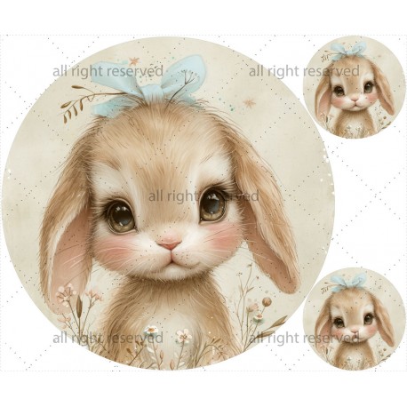 Vintage rabbit 02 mata + poduszki