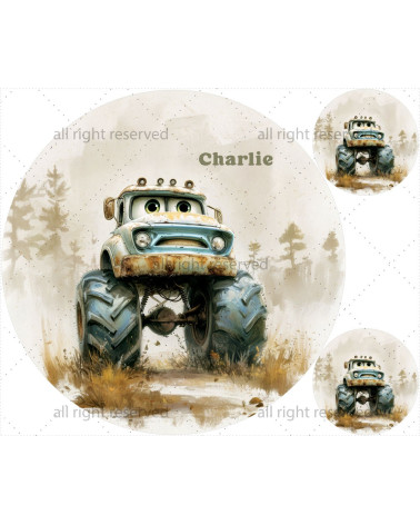 Old cartoon cars 04 matte+ FREE pillow