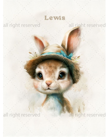 Vintage rabbit boy 02