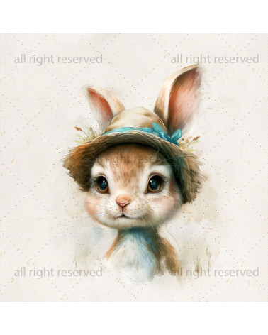 Vintage rabbit boy 02