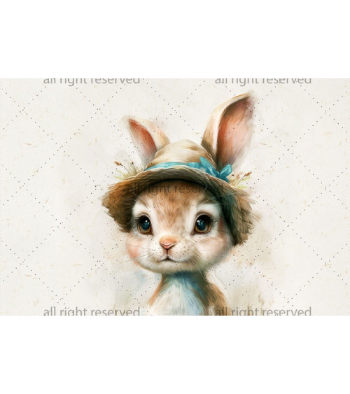 Vintage rabbit boy 02