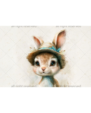 Vintage rabbit boy 02