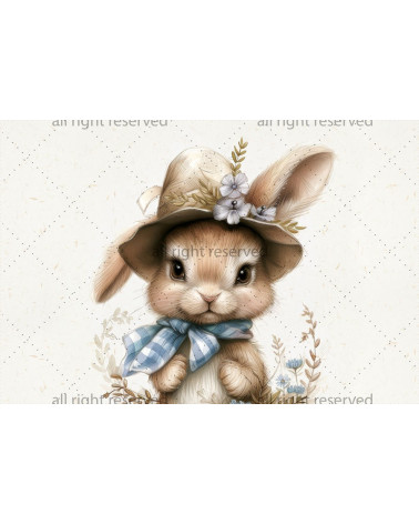Vintage rabbit boy 03