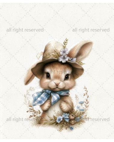 Vintage rabbit boy 03