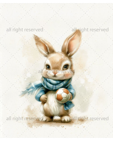 Vintage rabbit boy 04