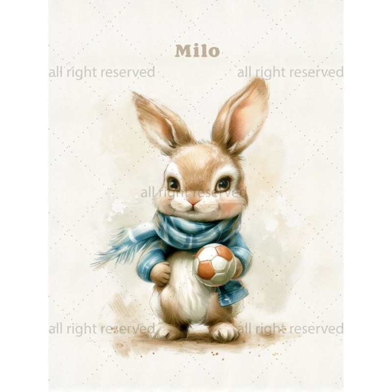 Vintage rabbit boy 04