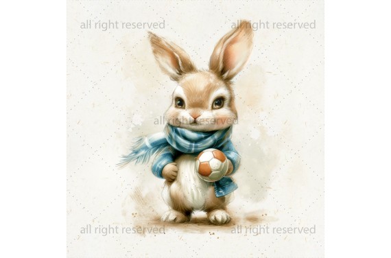 Vintage rabbit boy 04