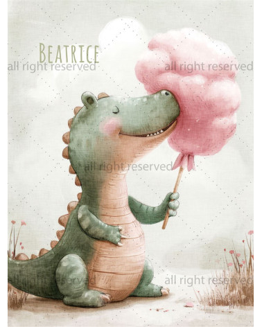 Dino & cotton candy