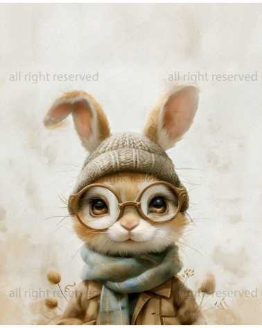 Vintage rabbit boy 05