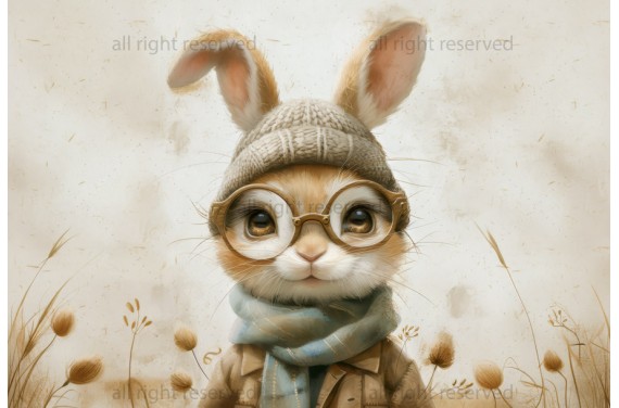 Vintage rabbit boy 05