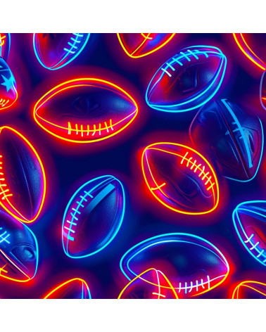 Neon american football 01