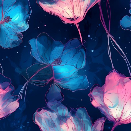 Neon flowers 01