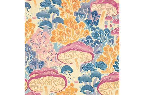 Colorful mushrooms 01