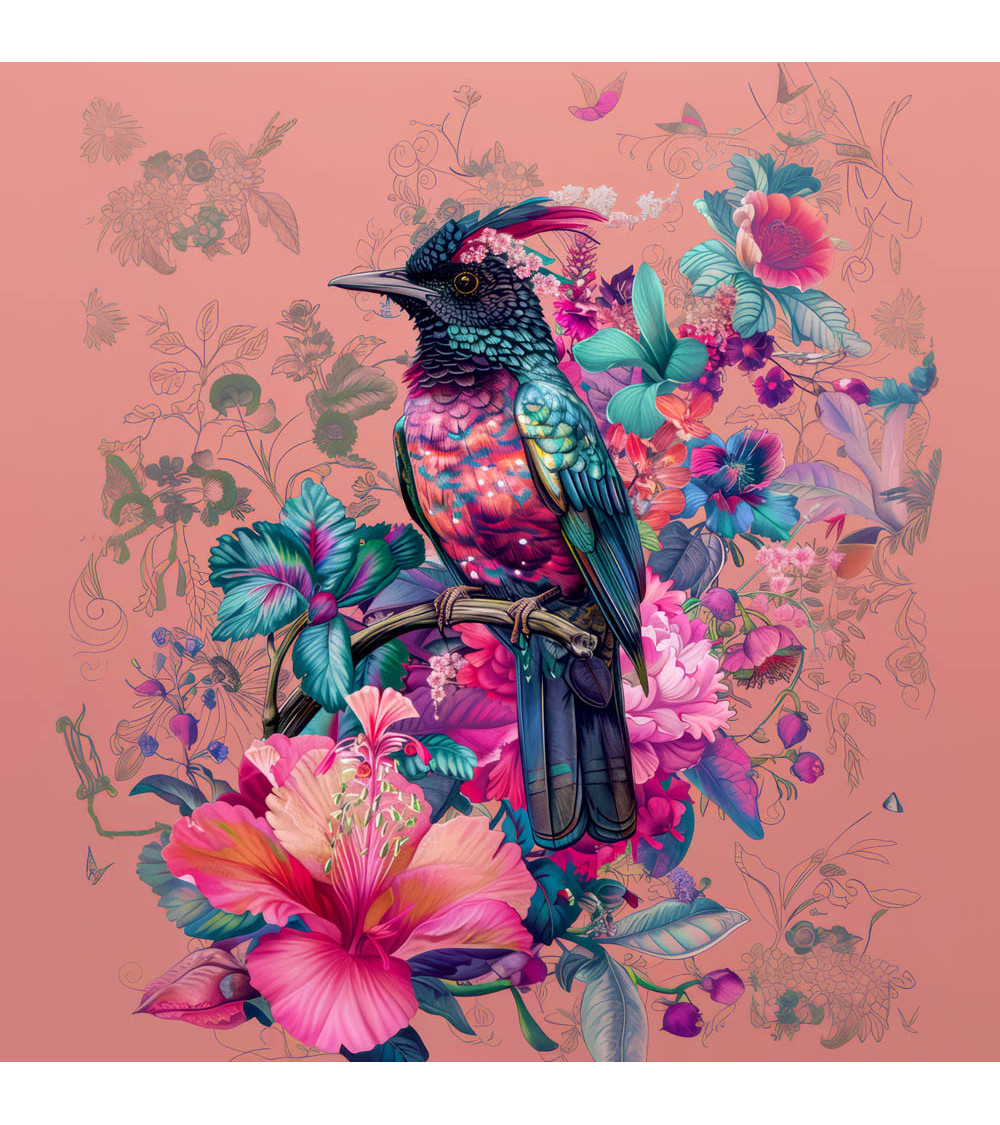 Bird & flowers 01