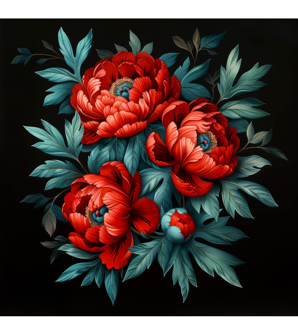 Red peonies 01
