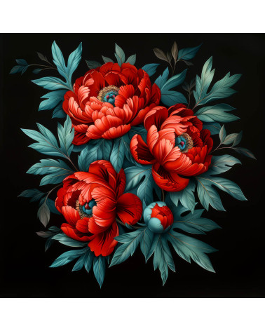 Red peonies 01