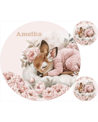 Sleeping deer 01 + FREE pillow panel